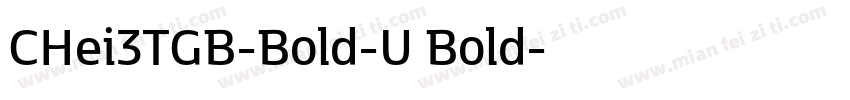 CHei3TGB-Bold-U Bold字体转换